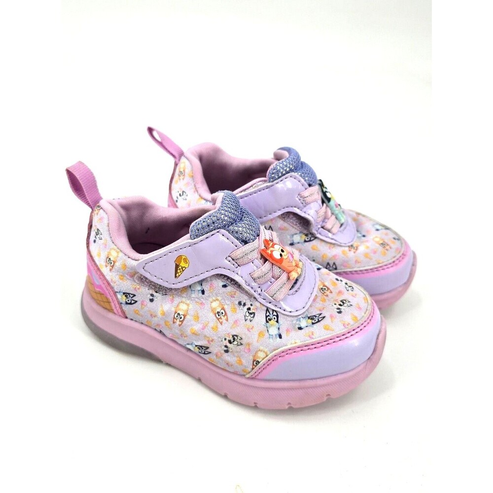 Bluey and Bingo Toddler Girl Light Up Sneakers Size 8
